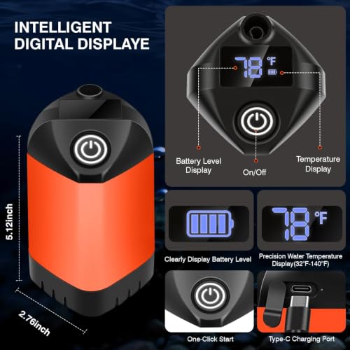 Ducha portátil para camping, bomba recargable de 7800mAh para ducha de camping miniatura 2