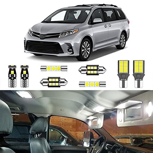 Kit de 16 luces LED interiores para Toyota Sienna 2011-2021 miniatura 1