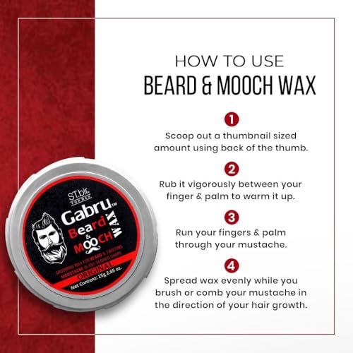 Image of Gabru Beard & Mooch Original Wax for Men | 25g | Pack Of 2