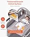 VEVOR Baby Changing Table, Foldable Diaper Change Station with 2 Fabric Drawers, Side Basket and Hanging Rod, Adjustable Height Changing Table with Lockable Wheels and 2 Star Toys, Light Gray
