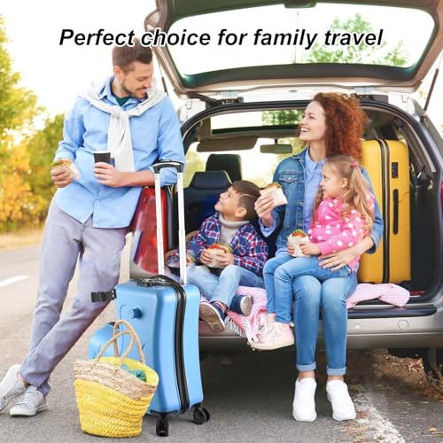 Ride-On Kids Suitcases,Alloy Suitcase For Children With Safety Belt, 360° Rotatable Wheels, Digit Combination Lock, Luggage For Airplane Travel, Small Size Suitcase,20/24inch2