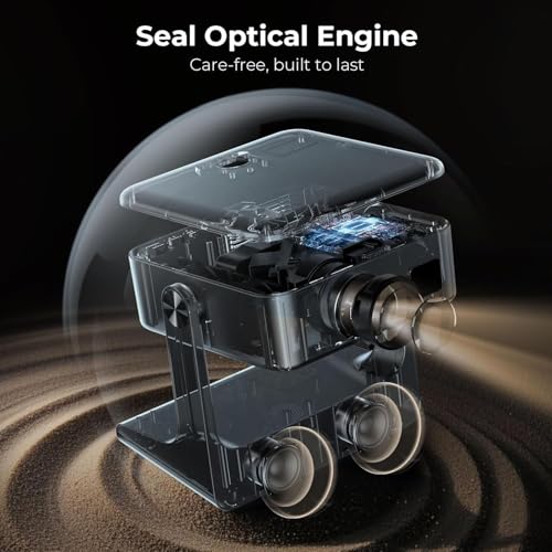 Image of [Google TV /2000 ANSI /Voice Control /Built-in Apps] Outdoor Projector-4K with WiFi and Bluetooth: Portable-Movie-Smart-Projector, Sovboi 1080P 180 Stand Home-Ceiling-Proyector Compatible with Netflix