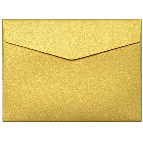 Quotidian 50 Mini Glitzer-Umschläge, 2.68 x 3.7 (6,8 x 9,4 cm), Multicolor Vintage Italienisch Perlmutt Papierumschläge für Weddings, Holidays, and All Occasions