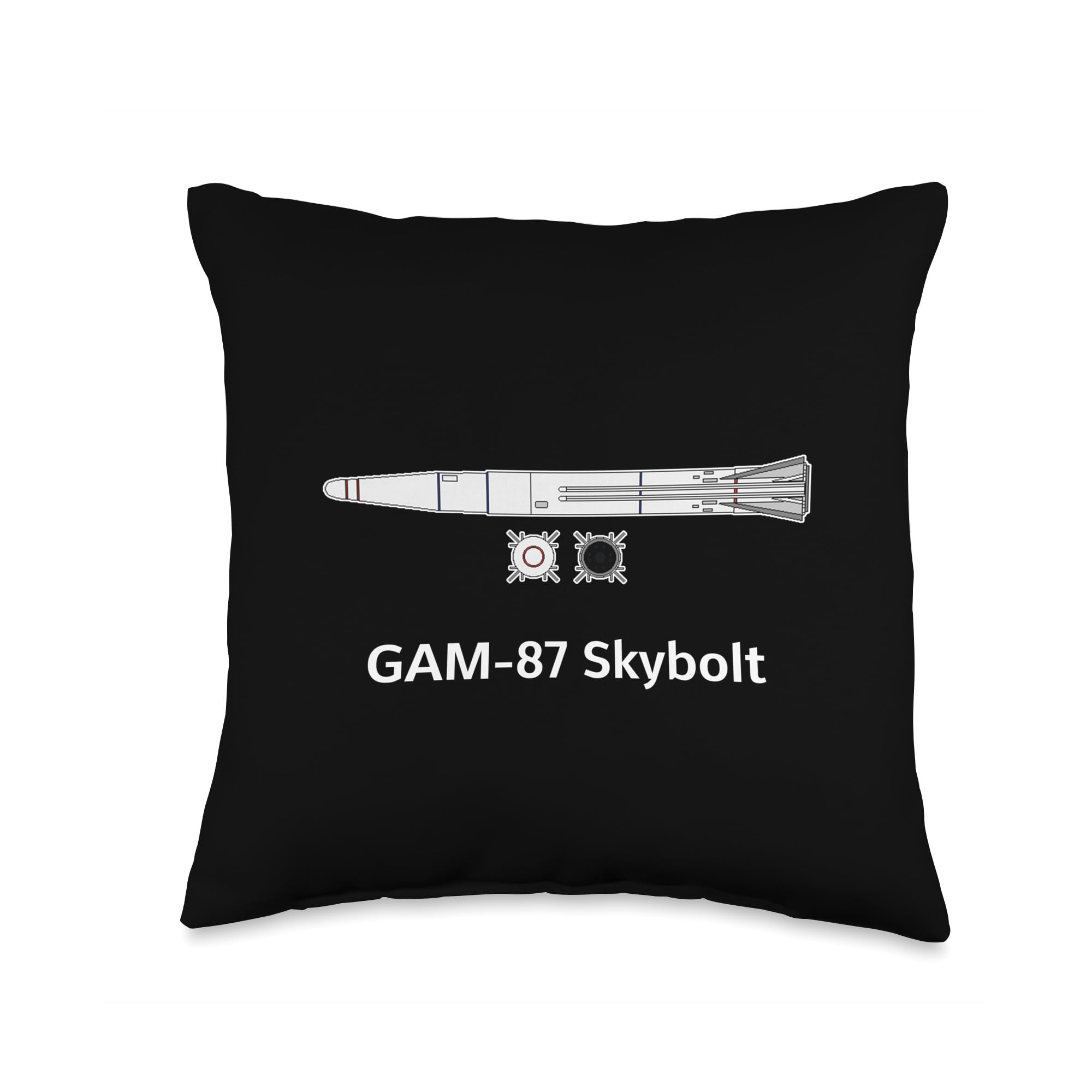 GAM-87 Skybolt Ballistic Missile Army Defense Throw Pillow