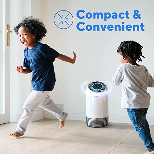 Clarifion Aerclear - Air Purifier For Home, 3-Stage Filtration System With Hepa Filter Helps With Dust, Pets, Smoke, Pollen, 7 Night Light Mode, Low Noise #TOP3