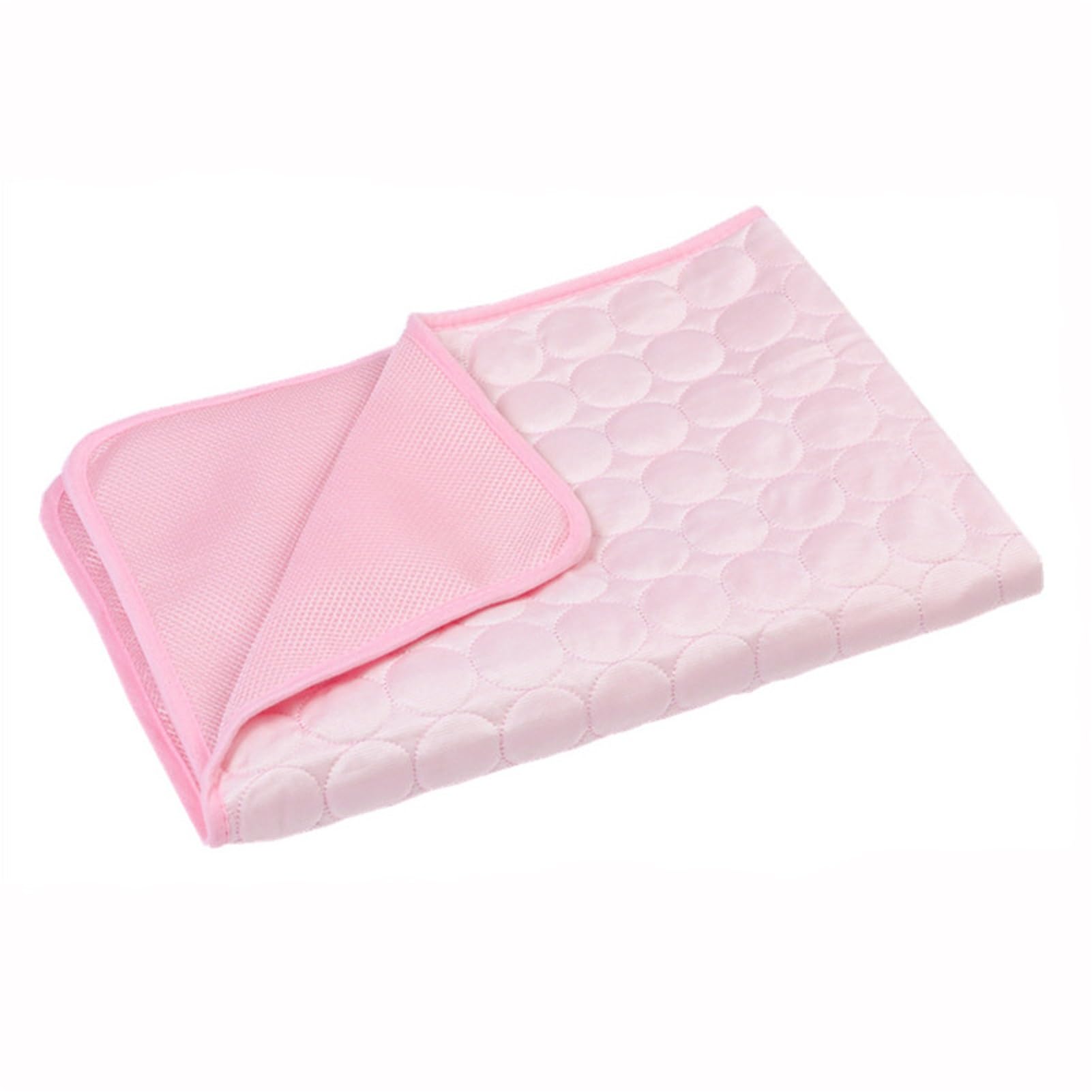 Tapis Rafraîchissant D'été pour Animaux De Compagnie, Lavable,Tapis Couchage Animaux, Utilisable sur Les Paniers Sols Intérieurs Et Extérieurs, Sièges Voiture, Etc(Pink,59x39.4)