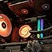 iBUYPOWER AW4 240mm Radiator CPU AIO Liquid Cooler, 2X 120mm Core Fans, RGB Display, Fan Speed 700-2000 RPM, Airflow Volume 65 CFM, Intel 1700/1150/1151, AMD AM5/AM4 - Black