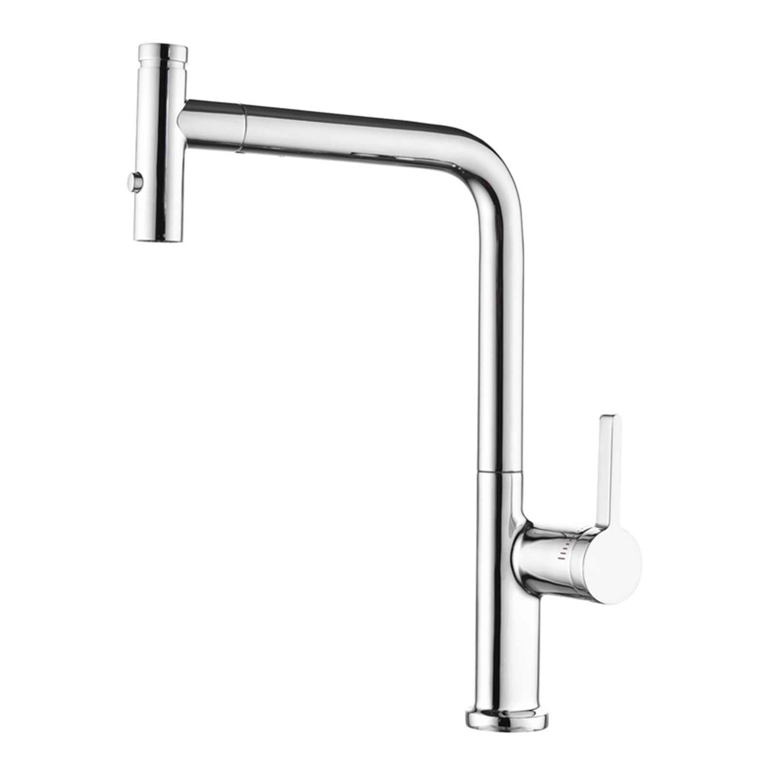 Zychsjxa Chrome Kitchen Bath Taps With Pull Out Spray 2 Mode Faucet Mixer Tap Hot And Cold Swivel Spout