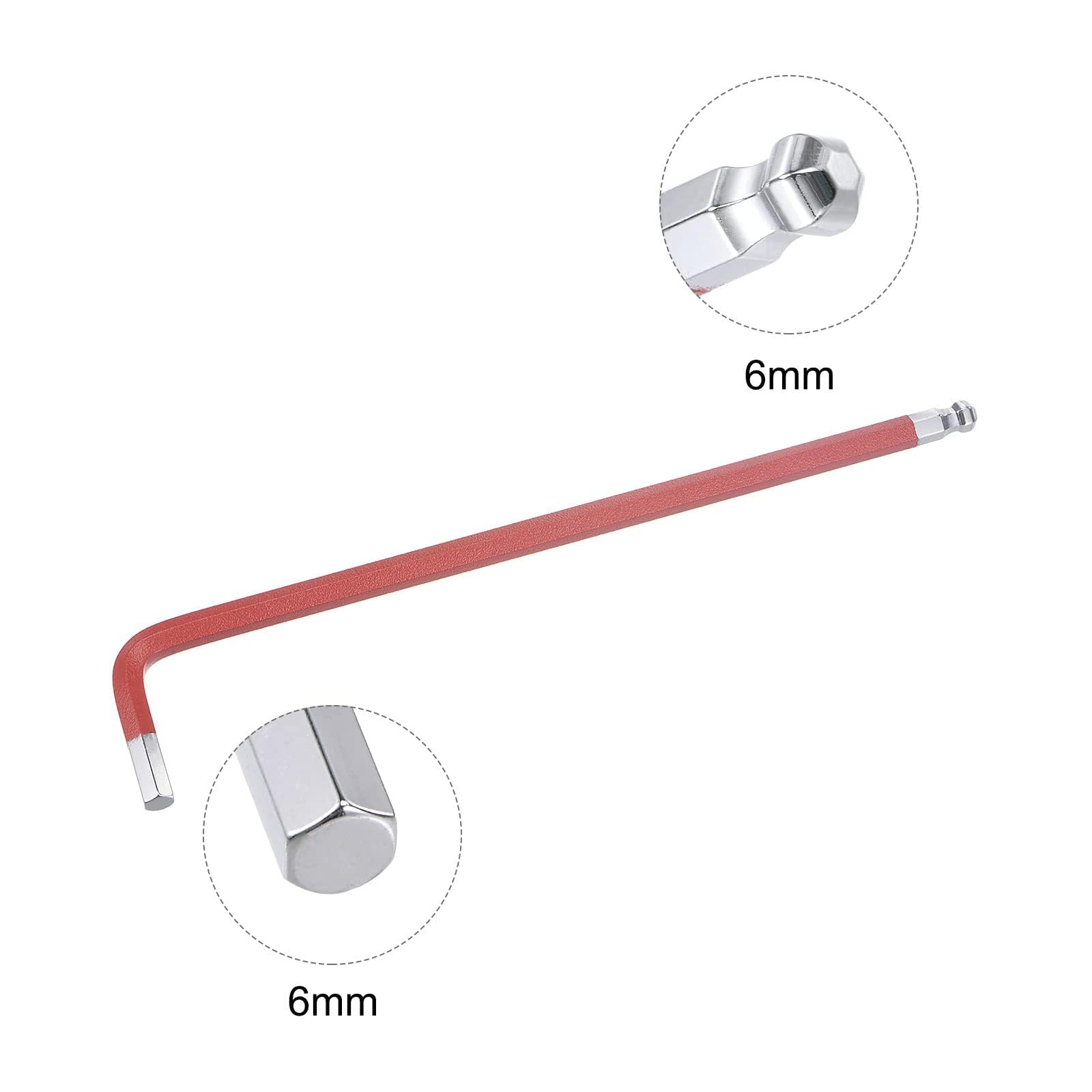 TOP-VIGOR 1Pcs 6mm Ball End Hex Key Wrench - Image 3