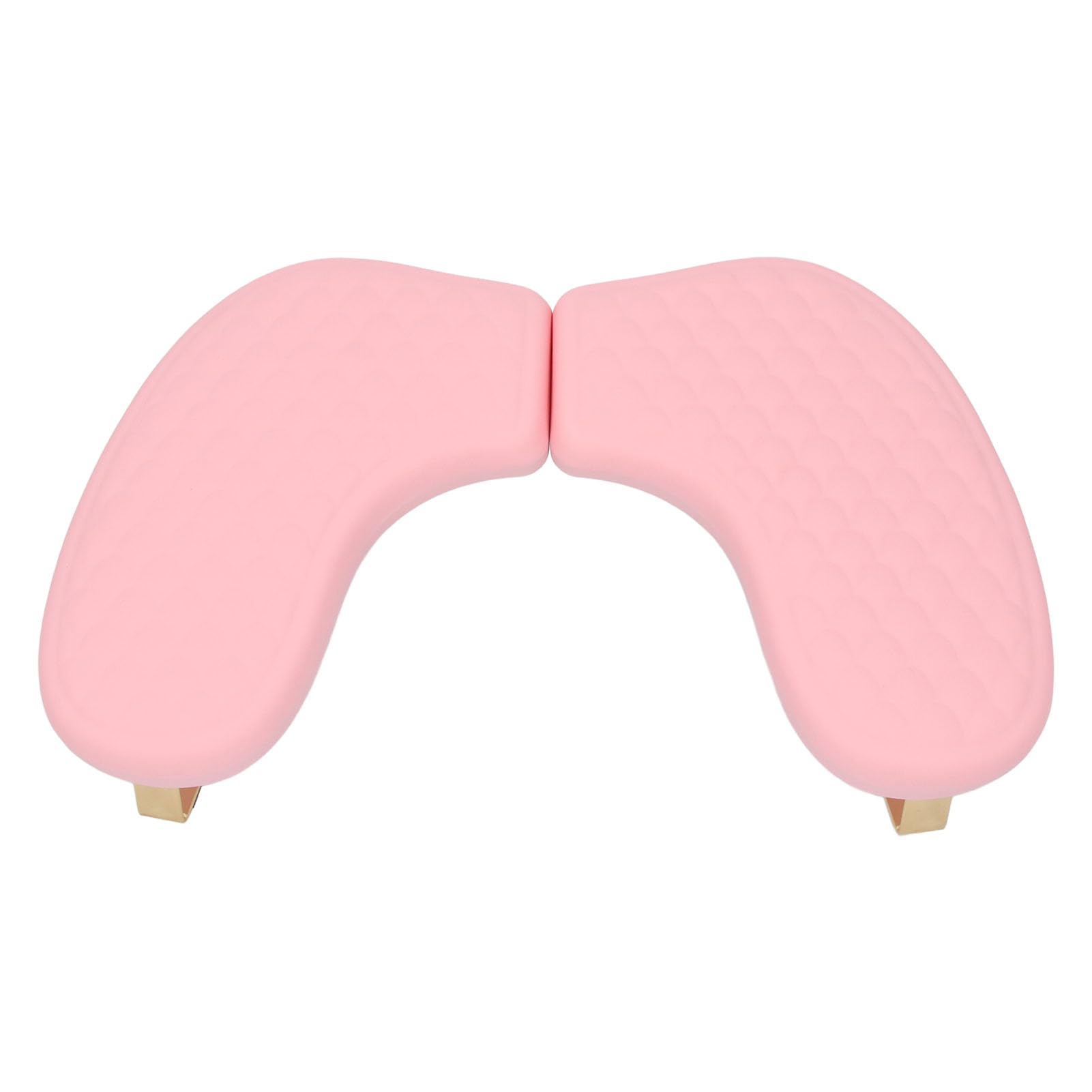 Jectse Podłokietnik do Paznokci, Zdejmowany Kształt Litery U Miękki Składany PU Manicure Podłokietnik do Salonu Domowego, Manicure Nail Tech (PINK)