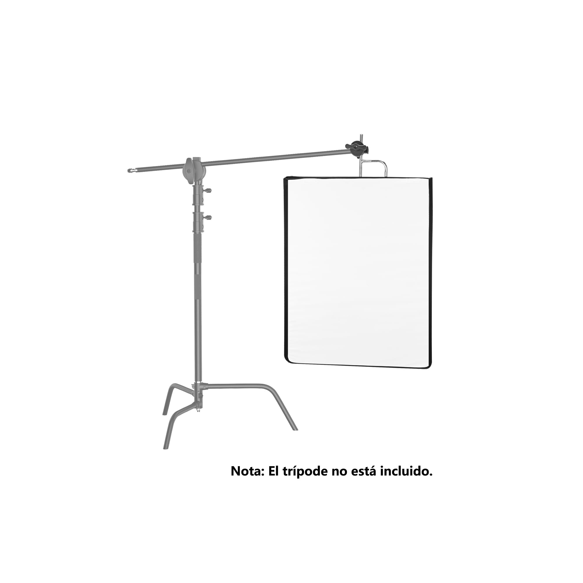 Kit de Bandera reflectora de luz para fotografía,75 x 90 cm, difusor 4 en 1 Dorado/Plateado/Negro/Blanco y difusor translúcido, Marco de Acero Inoxidable Plegable