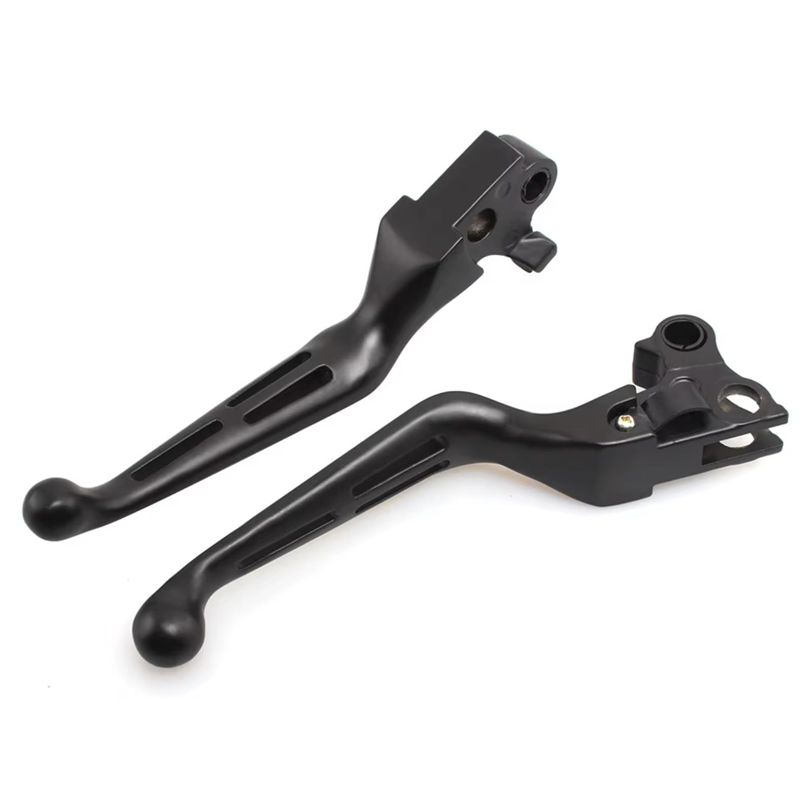 KOEHXJ Brake Clutch Levers 2pcs Motorcycle Slotted S Clutch for Sportster 883 for Softai Touring(Black)