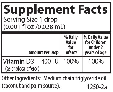 Miniatura 2 de Carlson Labs Super Daily D3 Baby 400 UI - 0.35 oz.