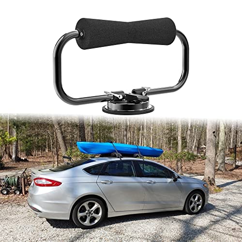 Adjustable Removable Kayak Roller Kayak Boat Load Assist with Heavy-Duty Suction Cup Car Mount for Conveniently and Quickly Place The Kayak Boat Ocean Boat or Other Hull on Transportation SUV Car