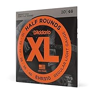 HALF ROUNDS - Half Rounds are a nice medium between round and flat wound strings, providing benefits of both. REDUCED FINGER NOISE - Stainless steel wrap wire is finished with a centerless grinding process to provide a smooth feel, reduced finger noi...