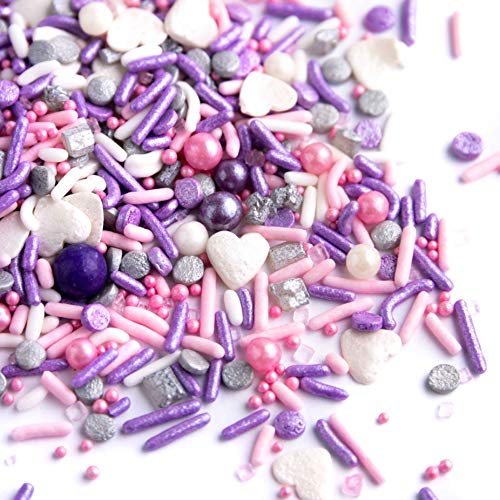 Sprinkles - Heart Sprinkles - Cake Sprinkles - Gluten-Free Sprinkles for Baking - Cupcake and Cake Topper - Sprinkle Mix - Sweets Indeed Sprinklefetti - 6.5 ounces