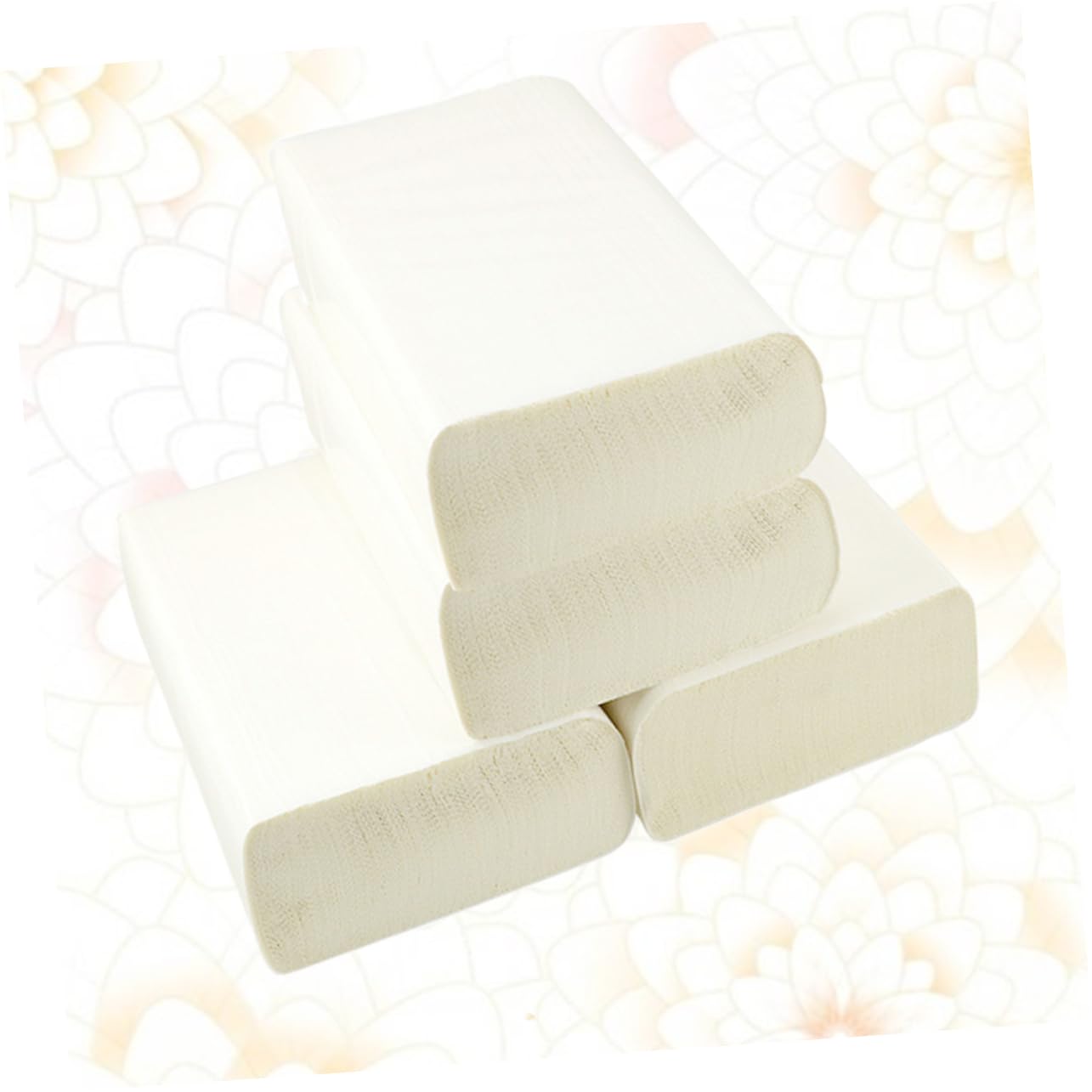 Essuie-tout Épaissi 4 Rouleaux en Pâte de Bois, Blanc, Absorbant