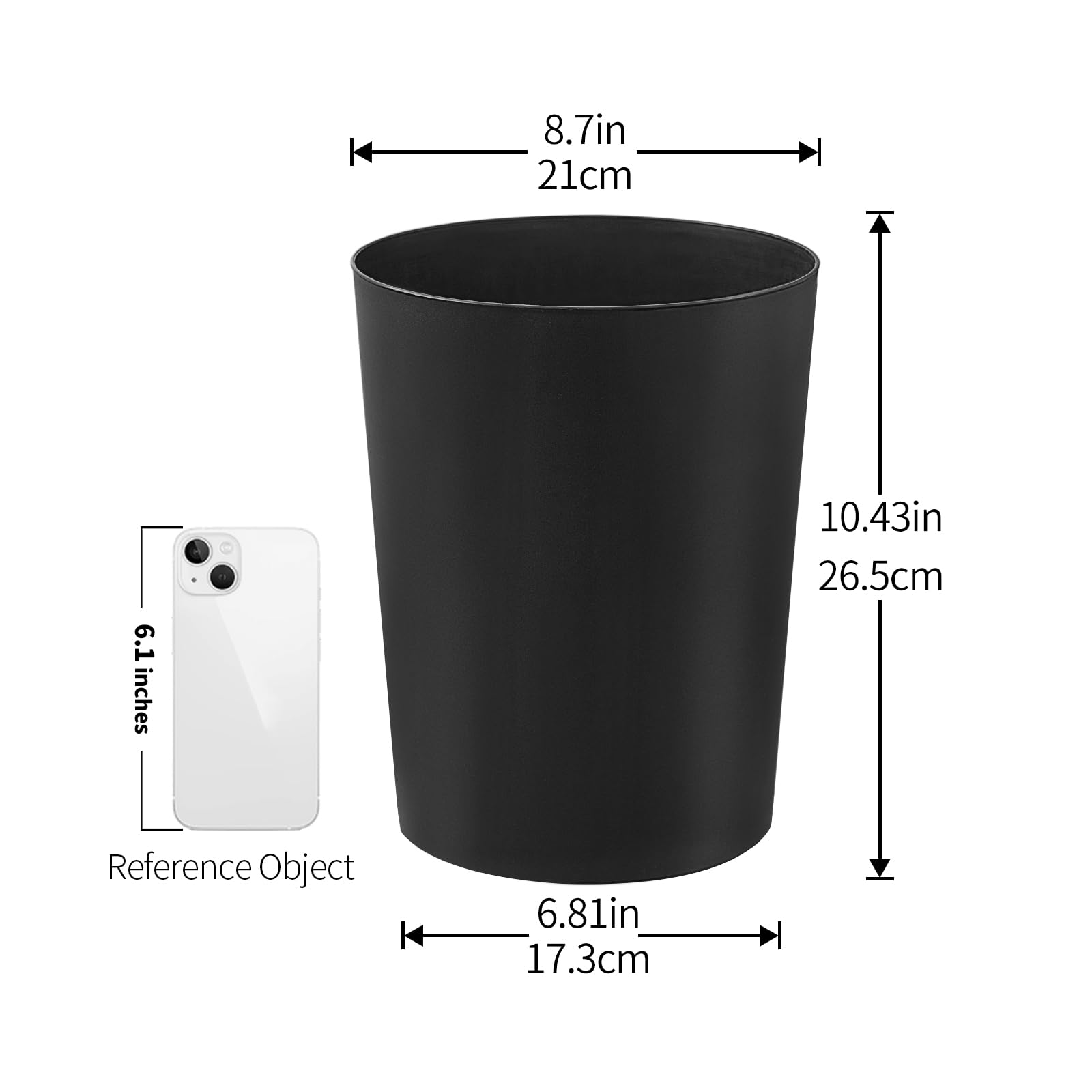 LUCBEI Afvalbak Vierkante Prullenbak Kan Keuken Vuilnisbak Vintage Afvalbak Afvalbaket Container Bin For Thuiskant Badkamers 369gallon Afvalmand