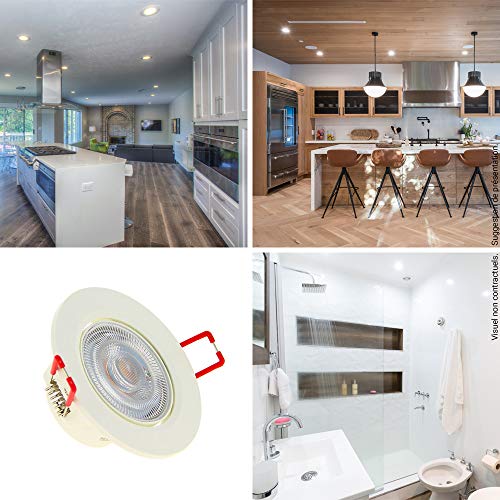 Xanlite PACK3SEL345D Lumineux Plafonnier encastré-Lampe encastrable Plafond-Lot de 3 Spots à LED Intégrés-Dimmable-Blanc Chaud-PACK3SEL345D, 5 W - Image 6