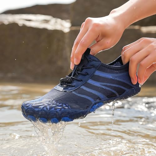 Women Hike Barefoot Shoes Men Breathable & Non-Slip Footwear Barefoot Shoes with Wide Toe Box, Quick Dry Athletic Beach Swim Surf Hiking Trail Running Shoe2