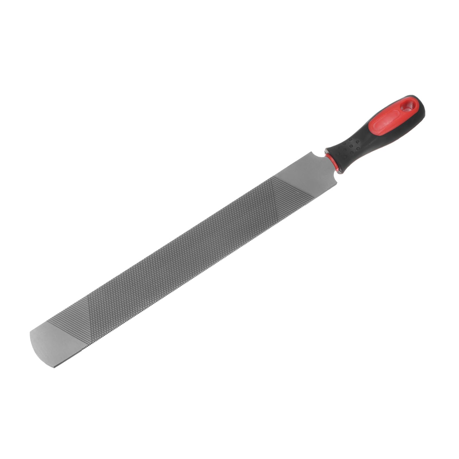 QUARKZMAN Lima de Herradura de 14 Pulgadas, 8mm, de Acero al Carbono de Corte Doble Grueso con Mango de Plástico para Desbarbar y Eliminar Material