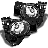 For Nisasn Maxima Clear Driving Fog Lights Driver/Passenger Lamps with Bulbs/Bezel/Switch