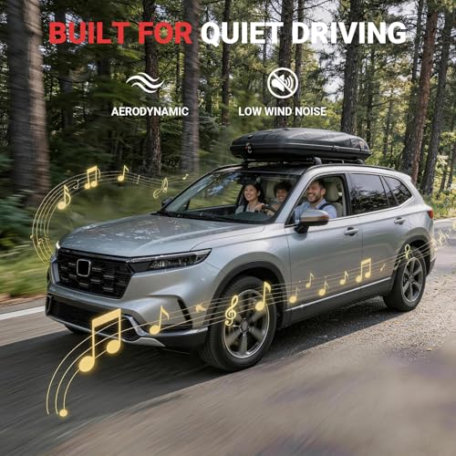 Image of All-Aluminum Roof Rack Cross Bars Compatible with Honda CR-V 2023-2026, No Drill Heavy-Duty Crossbars, 330 lbs Load Capacity, Rooftop Cargo Carrier for Bike, Kayak, Snowboard