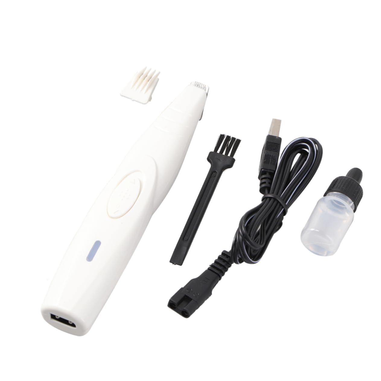 CIYODO Rechargeable Pet Grooming Tool Mini Electrical Hair Clipper for Dog and Trimming Quiet and Efficient Hair Trimming Machine White