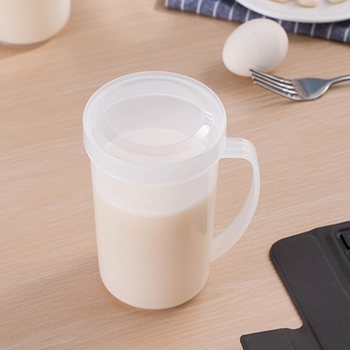 ABOOFAN 6 Pz tazza tazze graduate brocca di miscelazione in plastica contenitori caffettiera brocca di caffè brocca con bilancia maneggiare contenitore Forno a microonde Riutilizzabile