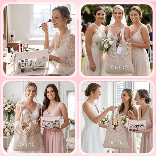 Sac en crochet transparent de qualité supérieure aux détails strass - 7