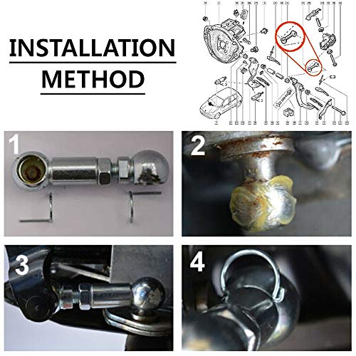 GoolRC Kit de conexão de pedal de embreagem compatível com Renault Clio II Campus Twingo II Kangoo I
