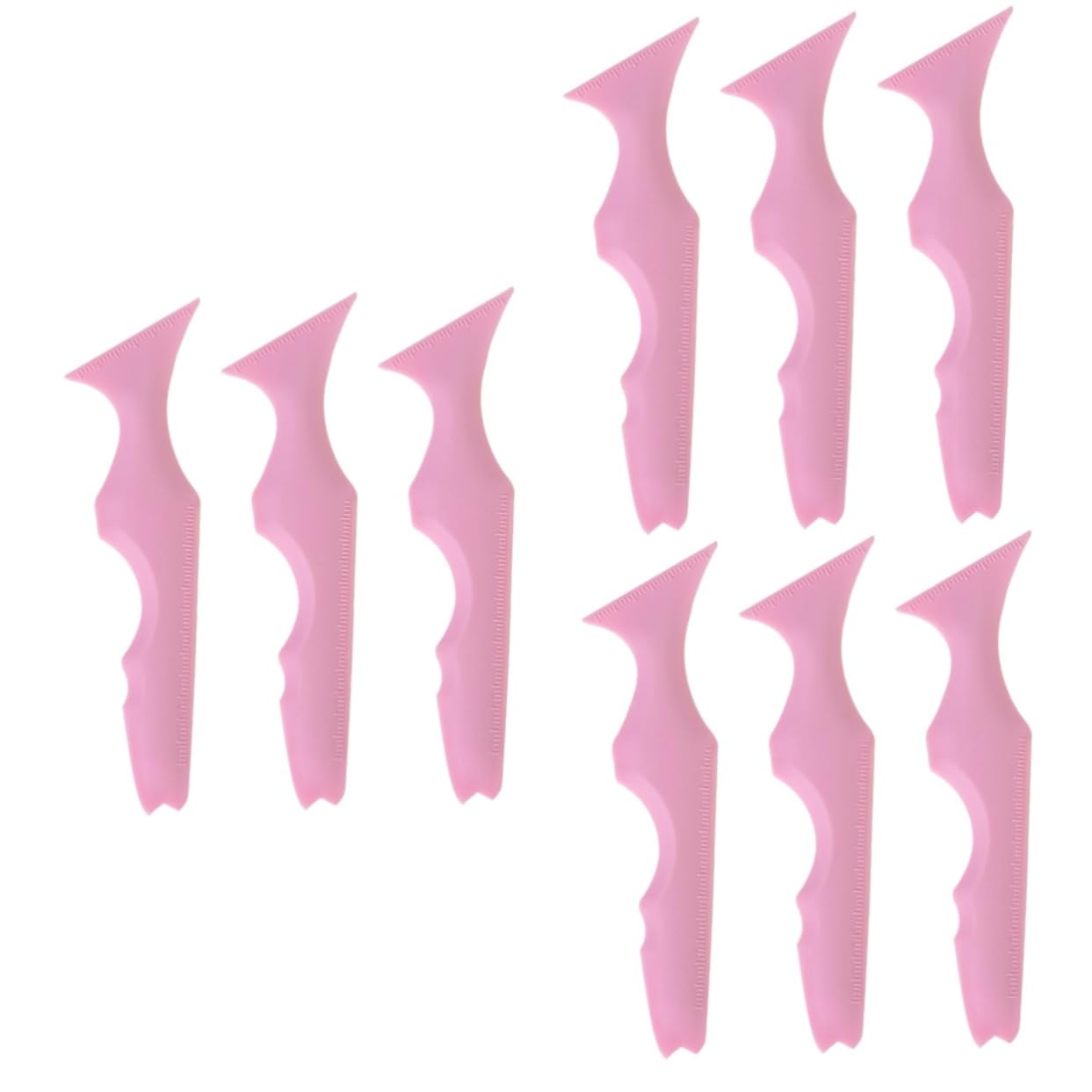 Healeved 9pezzi Stencil Per Eyeliner Silicone Strumento Make-up Per Sopracciglia e Ombretto Facile Usare e Portatile Per Principianti