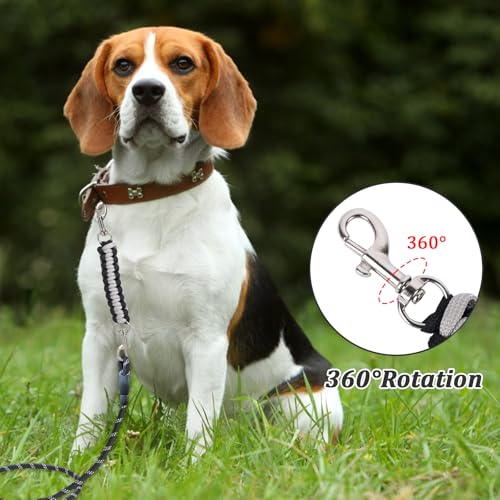 NiCola Hundehalsband-Sicherheitsclip, 2 Stück, Sicherheitsgurt für Hundegeschirr, Sicherheitsclips für Hundehalsband und Geschirrverbindung (2 Stück, Schwarz / Grau)