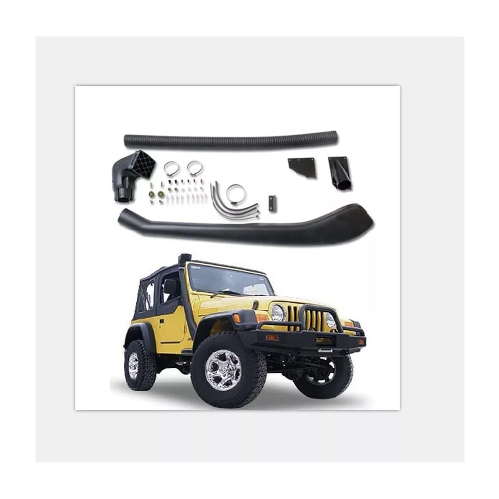 Black Intake Snorkel Kit Compatible with Jeep Wrangler TJ 10/1992 to 10/2006