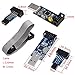 Geekstory for ATMEL 51 AVR USB ISP ASP Microcontroller Programmer Downloader with Cable + 10Pin to 6Pin Adapter Board for Ender 3 or Ender 3 Pro