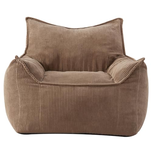EBENCHICO Giant Bean Bag Chair Sofa for Adults Teens, Comfy Corduroy Large Bean Bag Chairs with...