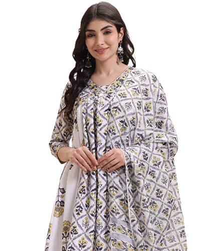 Image of GRECIILOOKS Women's Regular Fit Kurta Sets| Kurti Set | 3 Piece Kurta Pant Dupatta Set's | Elegant Suit| Dupatta | Party Outfit Traditional Dress for Woman | Comfortable Outfit for Office, Casual & Daily Use