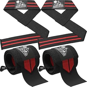 Wrist Wraps + Lifting Straps Bundle (2 Pairs) for Weightlifting, Cross Training, Workout, Gym, Powerlifting, Bodybuilding – Support for Men/Women, Avoid Injury During Weight Lifting