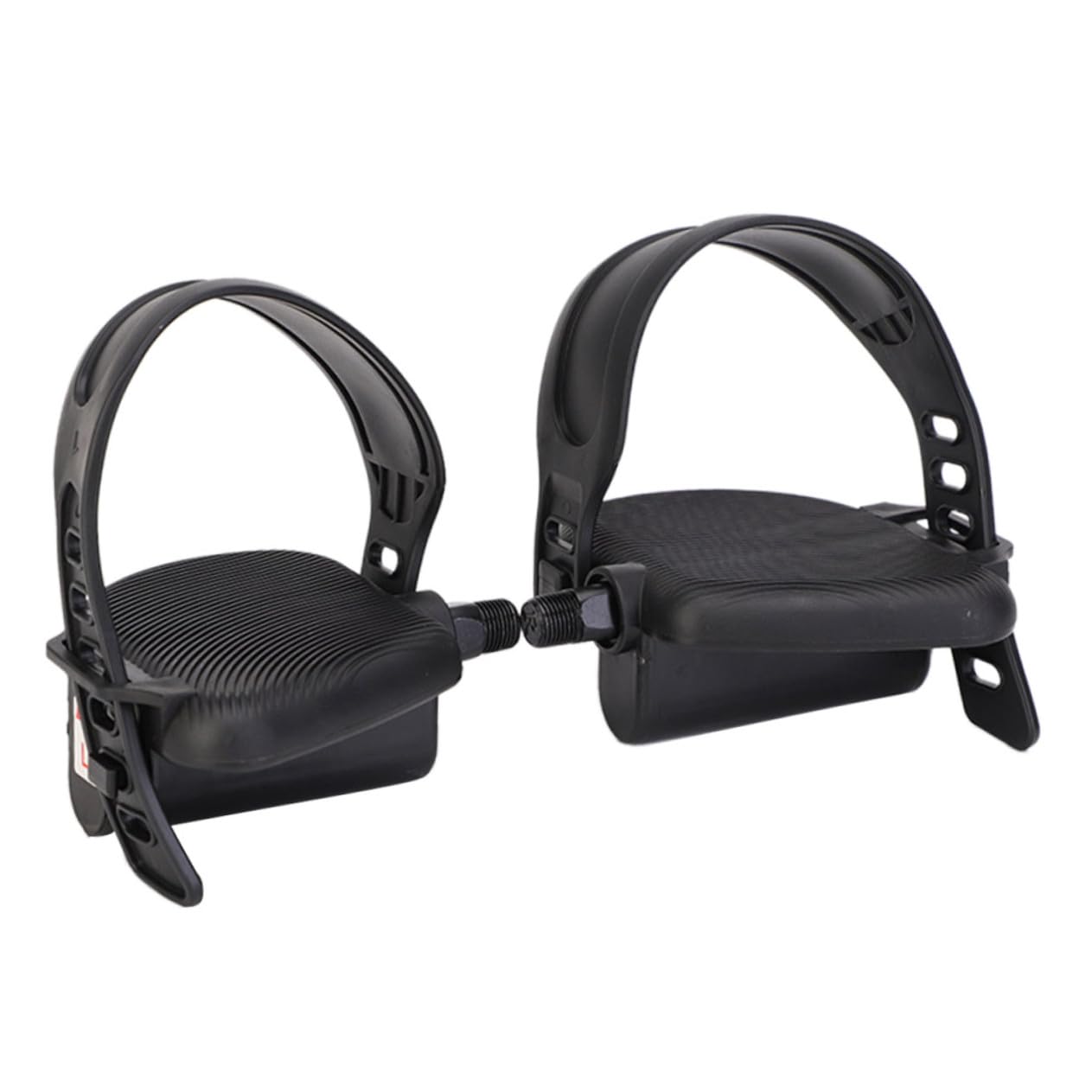 Heimtrainer Pedale Paar rutschfest Mit Verstellbarem Gummiriemen Gussstahl Fahrrad Ersatzteile Fitness Pedal Für Indoor Cycling