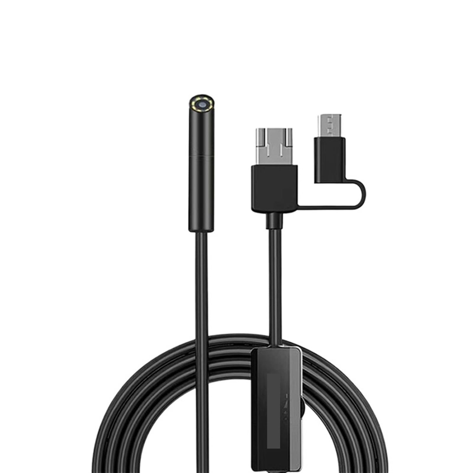 Industrie Endoskop Kamera 8mm Objektiv IP67 wasserdichte Auto Motor Kanalisation Rohr Inspektion for Smartphone PC USB Typ C Hd-Bild(3.5m,8mm Hard Cable)