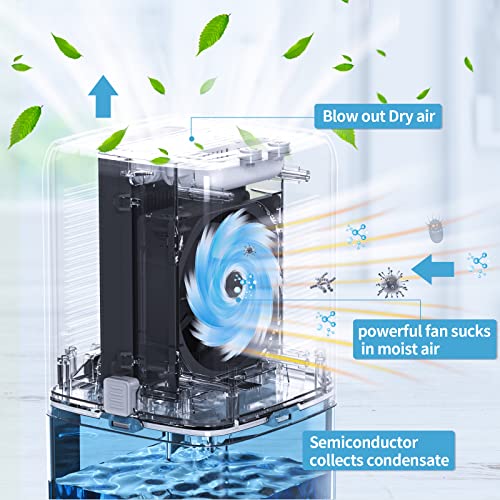 Dehumidifiers For Home,41Oz Dehumidifier Small Dehumidifiers For Room With Drain Hose & Defrost 350 Sq.ft（3300 Cubic Feet）,7 Color Led Light Portable Dehumidifiers For Bedroom Bathroom Closet Desktop Office Rv #TOP7