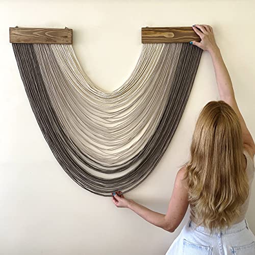 34 H x 25 L Macrame Wall Hanging, Boho Room Decor, Wall Decorations for Living Room, Bedroom Wall Decor Above Bed, Aesthetic Room Decor, Wall Art, Boho Wall Decor, Tapestry for Bedroom