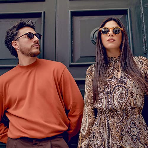 Zenottic Polarized Round Sunglasses,Stylish Sunglasses For Men And Women Retro Classic,Multi-Style Selection #TOP1