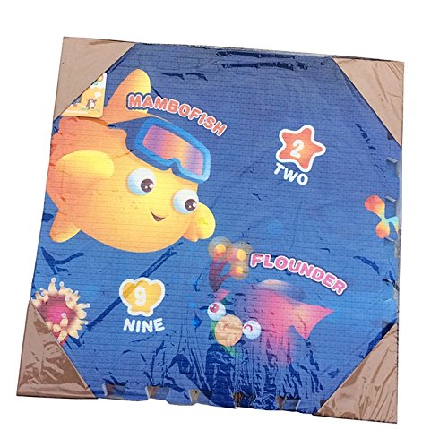 The Tickle Toe Double-Sided EVA Foam Puzzle Mat for Babies and Toddlers | Soft Tummy Time Play Mat | Kids Room Mat 5.6 x 3.8 ft. | Non-Toxic, Blue 2