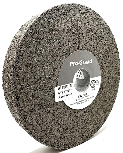 pro-graad exl pro convolute deburring polishing wheel - 6 x 1 x 1 9s fine silicon carbide - professional grade - metal deburring finishing and polishing wheel - 94905-1 pack