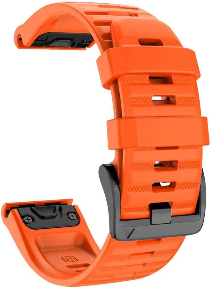YOOSIDE QuickFit Watch Band for Garmin Fenix 6X Pro/Sapphire,26mm Soft Non-allergenic Silicone Sport Waterproof Wristband Strap for Garmin Fenix 5X/5X Plus,Fenix 3,Quatix 3,Tactix Bravo