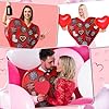 Silicherry Costume di San Valentino per adulti Love Heart Costume scatola di cioccolatini Costume per uomo donna Rosso Divertente San Valentino Cosplay Costume Dolce Candy Costume per le feste di #5