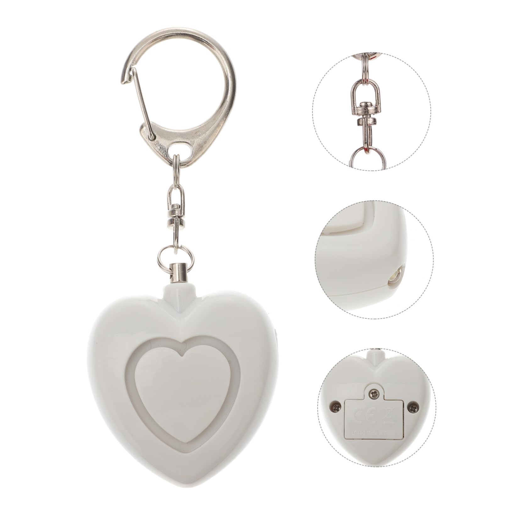 jojofuny Lot De 5 Alarmes De Poche pour Bouton Durgence Porte-clés Dalarme Personnelle avec Lumières LED Lumineuses
