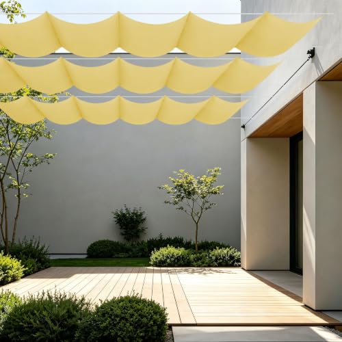 Toile d'ombrage rétractable avec oeillets filet d'ombrage extérieur - 2