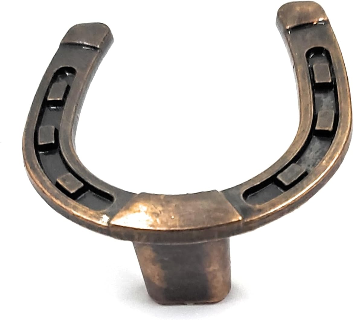 Oil Rubbed Bronze Horseshoe Cabinet Knobs Kitchen Western Decor Pack of 8